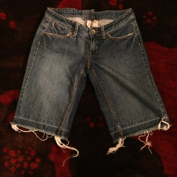 Mango jean cut-offs