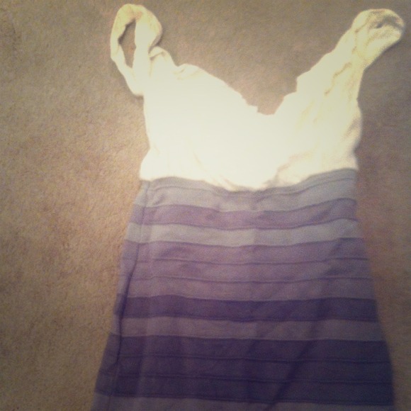 white a gray dress - Picture 1 of 1