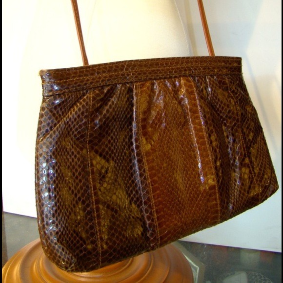 Pierre Cardin VINTAGE Snakeskin Crossbody Purse