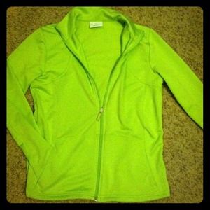 Polyester neon green jacket