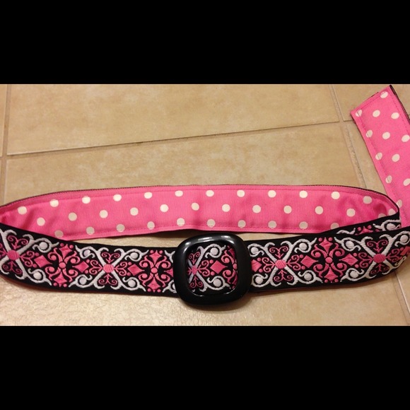 Vintage reversible pink belt