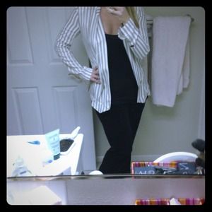 Lightweight cream and tan blazer