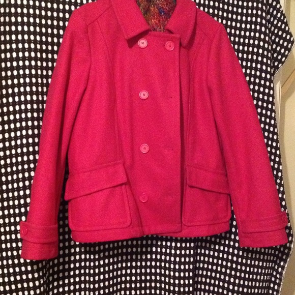 Magenta Old Navy Pea Coat