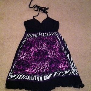 Animal print halter top!