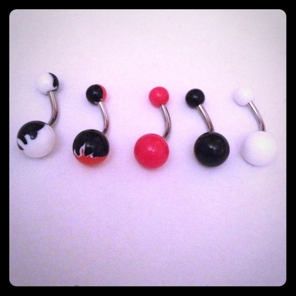 Belly button rings bundle