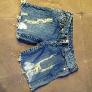 Cut off true religion shorts
