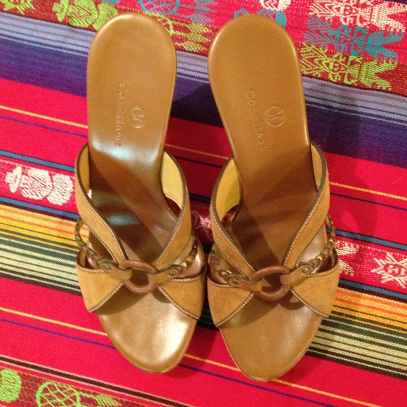 Price reduced Cole Haan brown summer heels