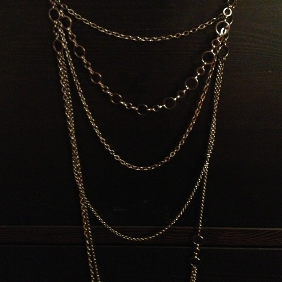 !!!SOLD!!! Multi strand chain necklace - Picture 2 of 3