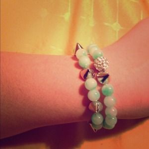 Jade and Shamballa Spike Set. *REDUCED!*