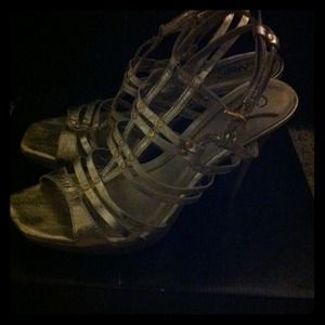 Carlos Santana Heels Magnum Old Silver size 7.5