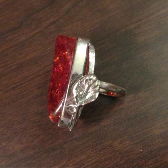 🚫Sold in bundle🚫Large Amber Ring