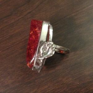 🚫Sold in bundle🚫Large Amber Ring