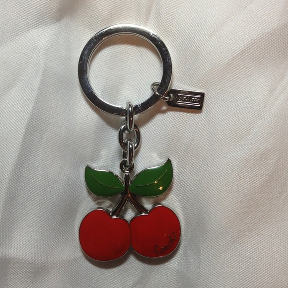 New Coach keychain Cherries. Reduced.