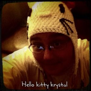 Hello kitty crochet hat