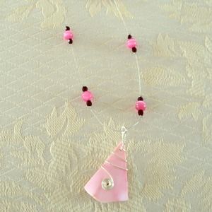 Spunky pink necklace!
