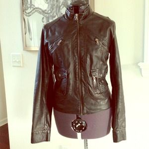 Faux Leather Jacket