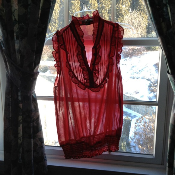 Red blouse