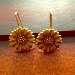 Sunflower earrings
