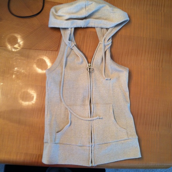 Gold halter hoodie