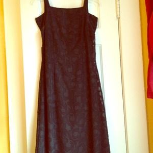 Black 3/4 length gown