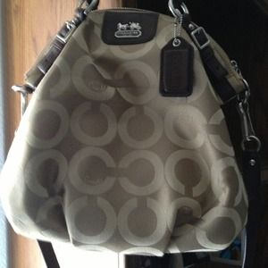 👆On Hold👆Large Brown & Tan Coach purse