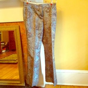 So cool paisly silk pants.