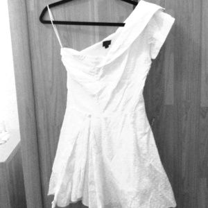**Final Reduction** 1 shoulder white TopShop Dress