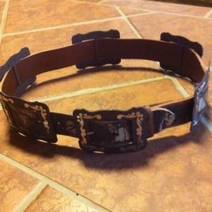Nocona genuine leather western belt S