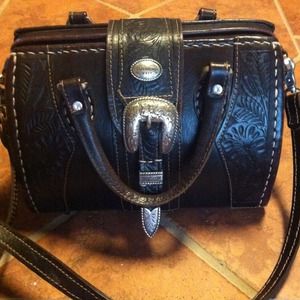 American West hanbang. Tooled Genuine leather.