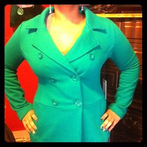 Forever 21 green peacoat