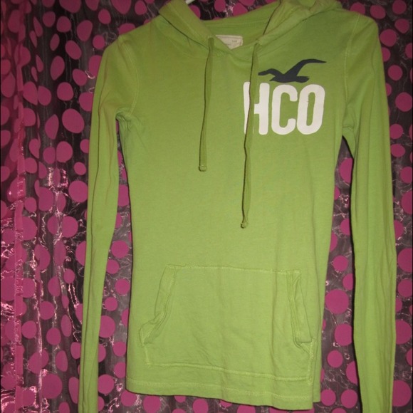 Green Hollister Hoodie Shirt