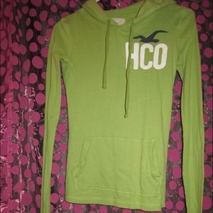 Green Hollister Hoodie Shirt