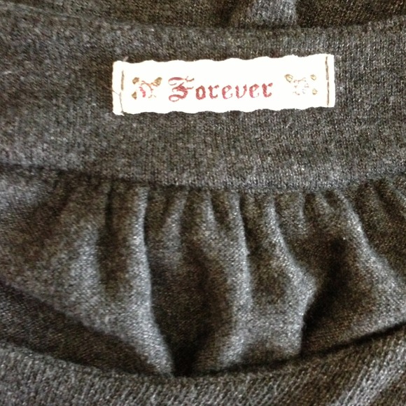 Gray tunic dress with pockets - Picture 3 of 3