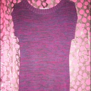 Purple sweater dress