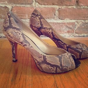Snakeskin Peep Toes!! Reserved bundle!!