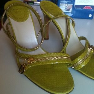 Green Lizard Christian Dior Sandals