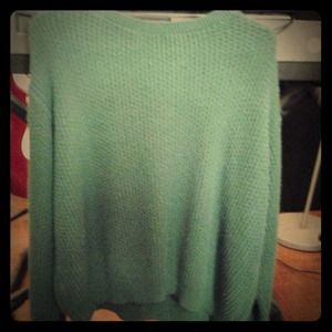 BRAND NEW; green knit sweater