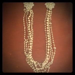 Arden B Long Pearl Flapper Necklace