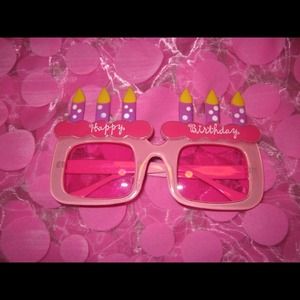 Pink Birthday Sunglasses