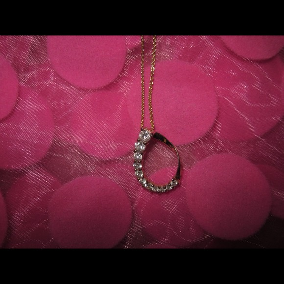 Sterling silver, YG overlay teardrop necklace
