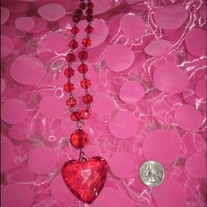 Red heart necklace