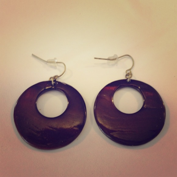 Brown earrings