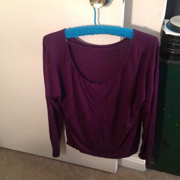 Low back tee with long sleeves