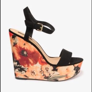 Black & Orange Wedges