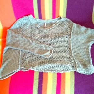 Bundle Green Sweater & Embroidered Sleeve T-Shirt