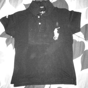 <SOLD> Ralph Lauren "pink pony" polo - black