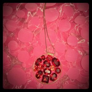 Red stone necklace