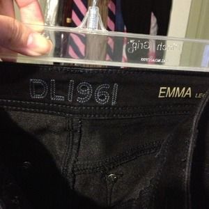 RESERVED- DL1981 Emma Skinny Jeans in Onyx / Black