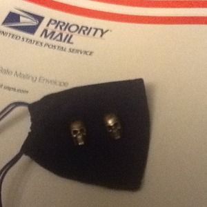 Sterling silver skull charms