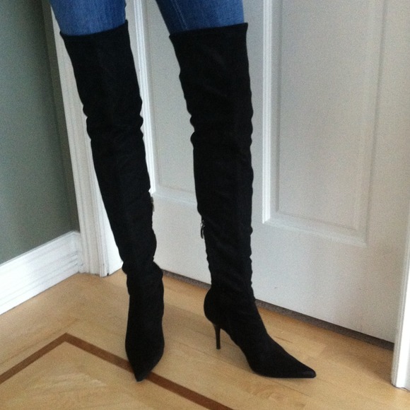 Donald Pliner  Boots - Donald Pliner thigh-high suede boots